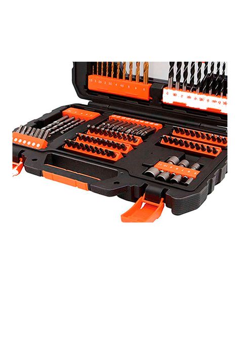Set para atornillar y perforar 104 piezas BLACK+DECKER A7230-XJ-2