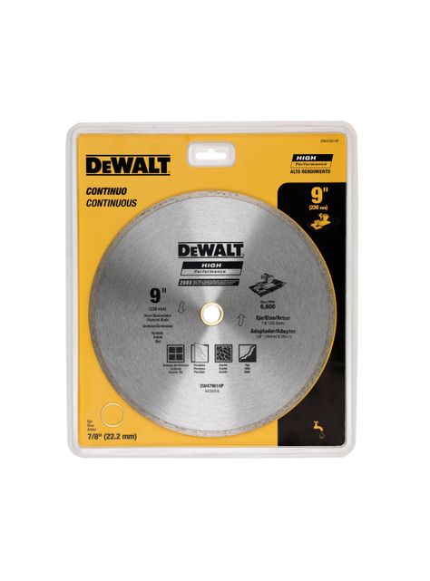 Disco diamantado 9” (230mm) DEWALT DW47901HP-1
