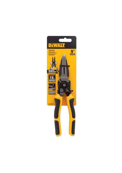 Alicate punta larga de acción compuesta 9" DEWALT DWHT70277-1