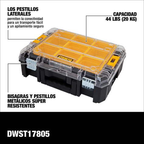 Organizador De Accesorios y Herramientas 20kg TSTAK DEWALT DWST17805-1