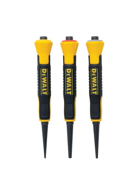 Set 3 punzones de 0.8, 1.6 y 2.4mm DEWALT DWHT58018-0
