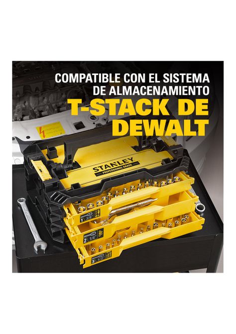 Juego de herramientas mecánicas 203 piezas STANLEY-2