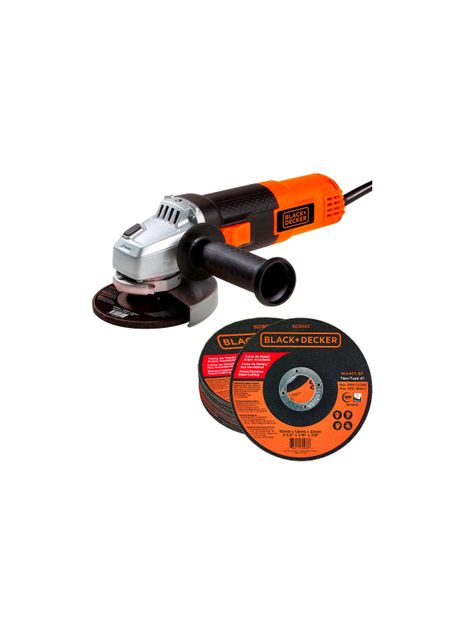 Esmeril  4-1/2" 820W + 20 Discos Corte Metal-0