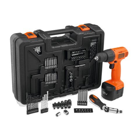 Kit Taladro atornillador 12V + 100 accesorios-0