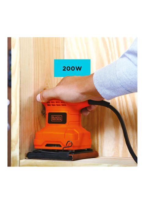 Lijadora Orbital 200W BLACK+DECKER BS200-B2C-3