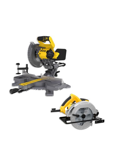 Sierra Ingleteadora 7-1/4" 20V+Sierra Circular 1600W STANLEY-0