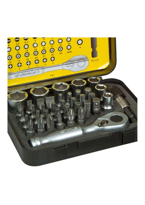 Juego 39 pzs. Puntas + Portapuntas + Llave. STANLEY 1-13-906-1