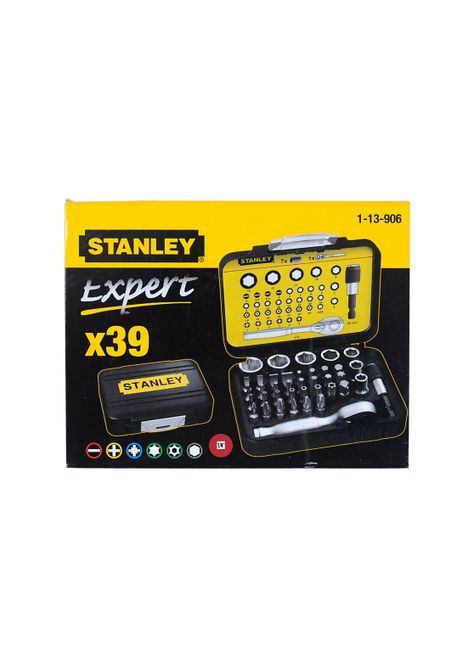 Juego 39 pzs. Puntas + Portapuntas + Llave. STANLEY 1-13-906-2