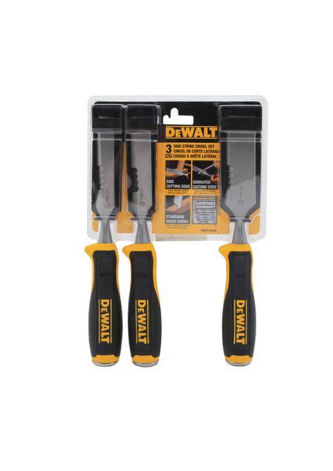 Set 3 cinceles para madera 18, 25 y 32mm DEWALT DWHT16148-2
