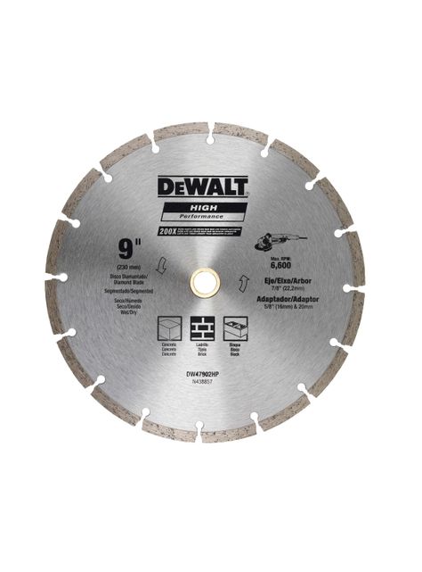 Disco Diamantado 9" (230mm) DEWALT DW47902HP-0