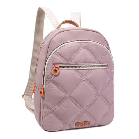 Mochila Pequeña Quilt Sofia Malva Calu-0
