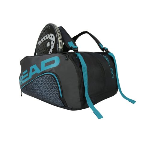 Bolso Paletero Pro Padel 50 Negro Petroleo Head-1