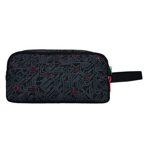 Estuche Grande Atos Gamer Circuito Negro Head-3