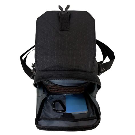 Bolso Porta Documentos Boxing Rombos Negro Head-3