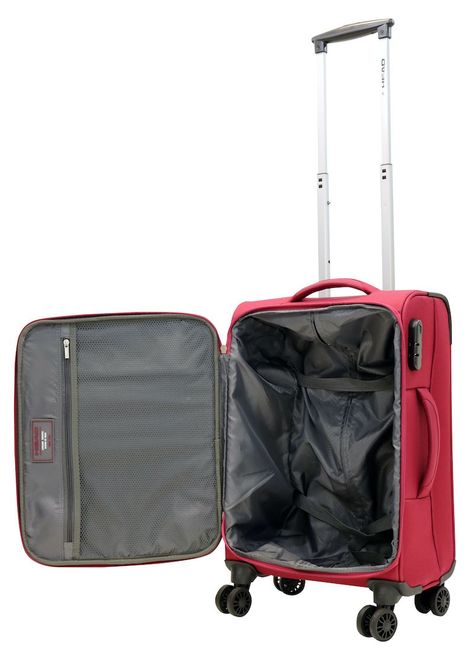 Maleta Blanda Madrid S 8 Ruedas Rojo Head-2