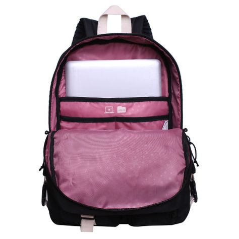 Mochila Mujer Escalade Negro Blanco Head-1