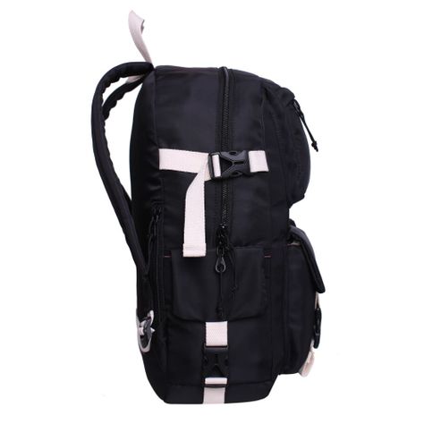 Mochila Mujer Escalade Negro Blanco Head-3