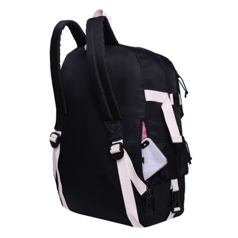 Mochila Mujer Escalade Negro Blanco Head-4