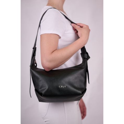 Cartera Mediana Capri PU Negro Calu-5