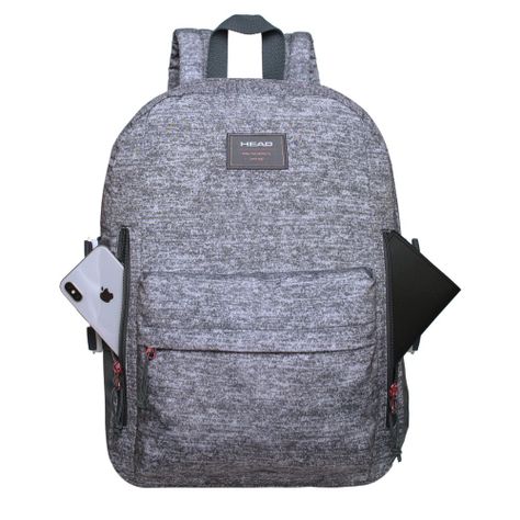 Mochila Venus Melange Gris Claro Head-2