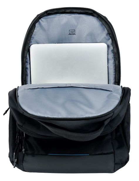 Mochila Computación Concept Negro Azul Head-3