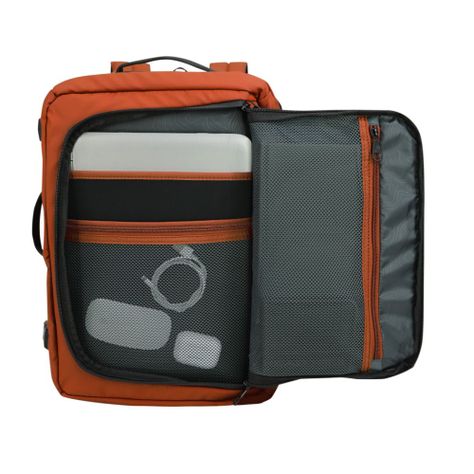Mochila De Viaje Premium Traveler Reverse Cobre Head-2