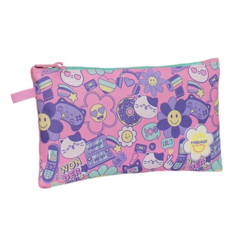 Pack Bakan Escolar Mujer Emoticones Rosado Head-3