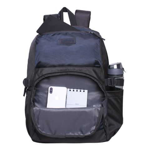 Mochila Notebook Daytona Gris Azul Head-1