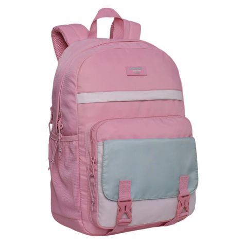 Mochila Microfibra Corolla Color Block Palo Rosa Head-0