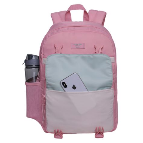 Mochila Microfibra Corolla Color Block Palo Rosa Head-2