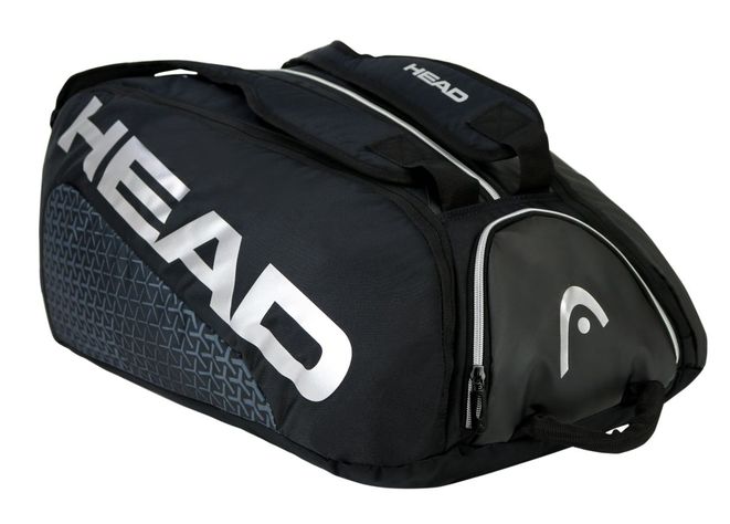 Bolso Paletero Pro Padel 50 Negro Plata Head-1