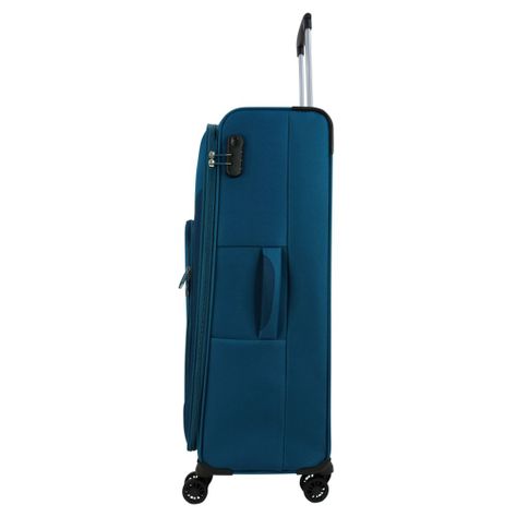 Maleta Blanda Madrid L 8 Ruedas Azul Head-3