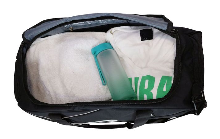 Bolso Deportivo New Combat 55 Negro Plata Head-2
