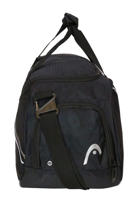 Bolso Deportivo New Combat 55 Negro Plata Head-5