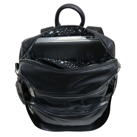 Mochila Cartera New Monstera Laptop  Negro Calu-4