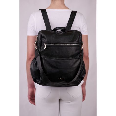 Mochila Cartera New Monstera Laptop  Negro Calu-7
