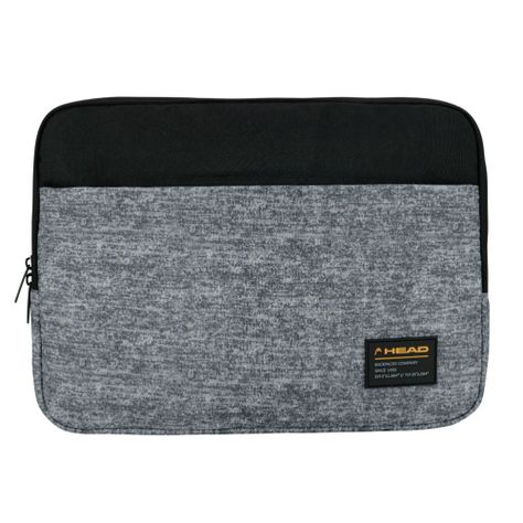 Funda Computador Zip 14 Melange Gris Oscuro Head-0