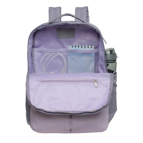 Mochila Mujer Mobi Color Block Lila Head-3
