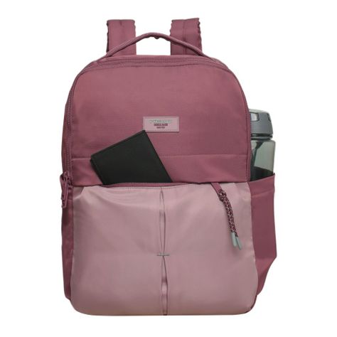 Mochila Mujer Mobi Color Block Malva Head-1