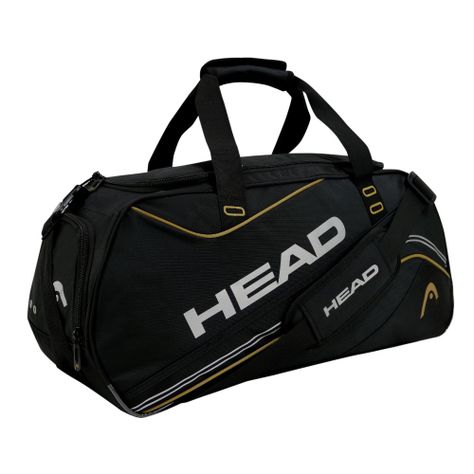 Bolso Deportivo Combat 45 Negro Mostaza Head-0