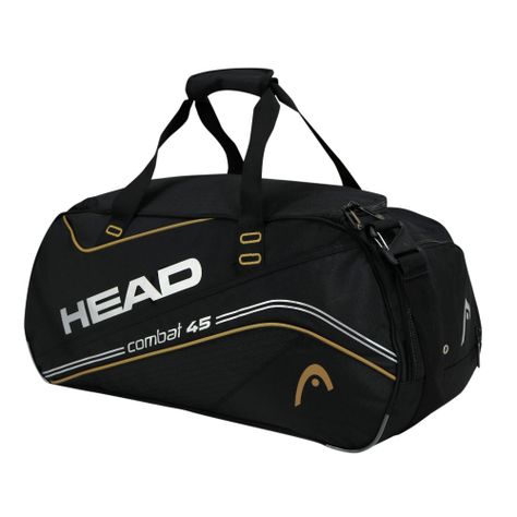 Bolso Deportivo Combat 45 Negro Mostaza Head-1
