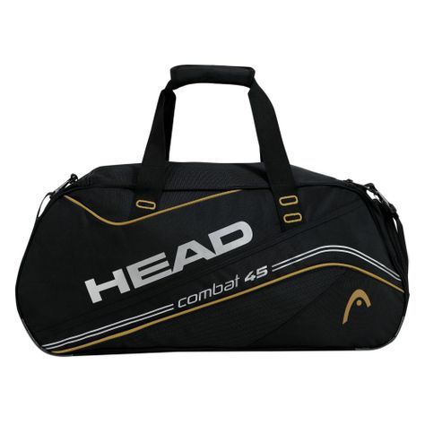 Bolso Deportivo Combat 45 Negro Mostaza Head-2