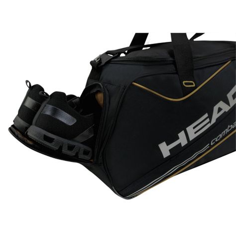 Bolso Deportivo Combat 45 Negro Mostaza Head-5