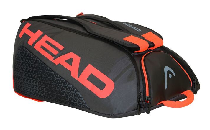 Bolso Paletero Pro Padel 50 Negro Rojo Head-0