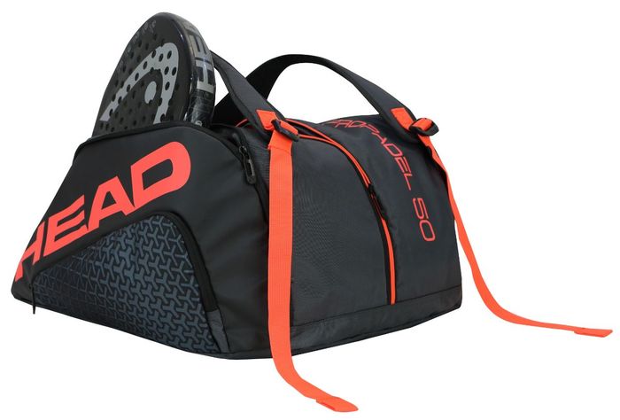 Bolso Paletero Pro Padel 50 Negro Rojo Head-3