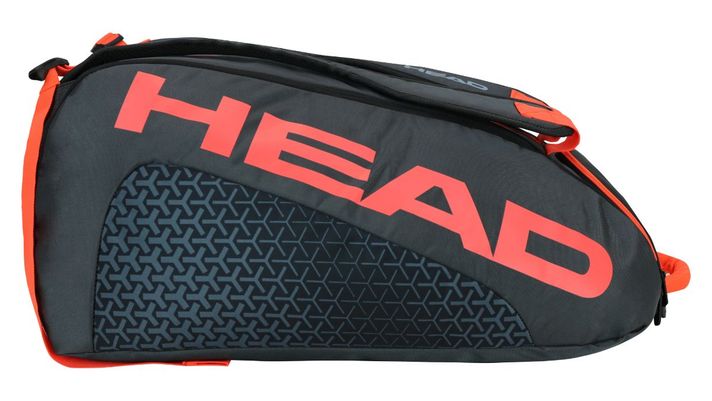 Bolso Paletero Pro Padel 50 Negro Rojo Head-5