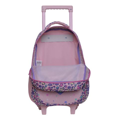 Mochila Carro Intantil Niña Strong Corazon Rosado Head-1