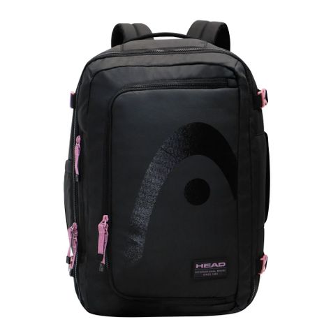 Mochila De Viaje Around Reverse Negro Malva Calidad Head-1