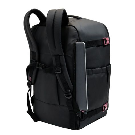 Mochila De Viaje Around Reverse Negro Malva Calidad Head-4
