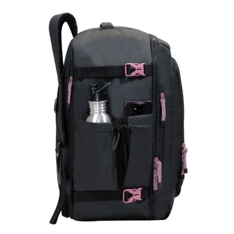 Mochila De Viaje Around Reverse Negro Malva Calidad Head-5